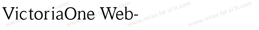 VictoriaOne Web字体转换